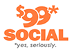 99 Dollar Social Logo