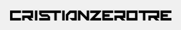 CRISTIANZEROTRE Logo