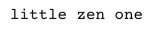Little Zen One Logo